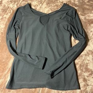 Charcoal gray long sleeve t-shirt